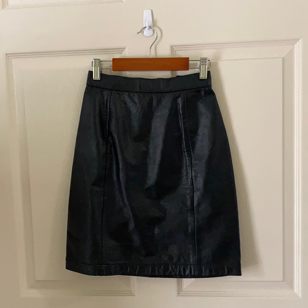 Leather Pencil Skirt